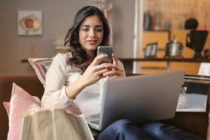 Woman Using Smartphone